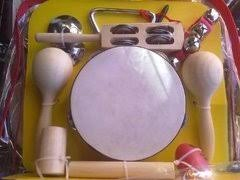 Set de 9 Instrumentos de Percusion en Madera