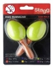 Maracas de colores con mango de madera