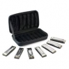Set de 7 Armonicas Diatonicas  Blues Band + Estuche